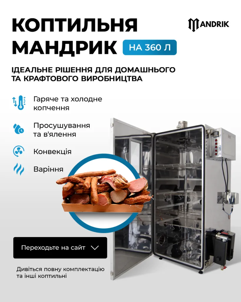 Рекламный креатив: Создание сайта и реклама для производства коптилен — 100 продаж в месяц
