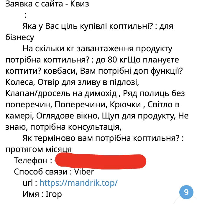 Фрагмент брифа и стратегии по проекту коптилен