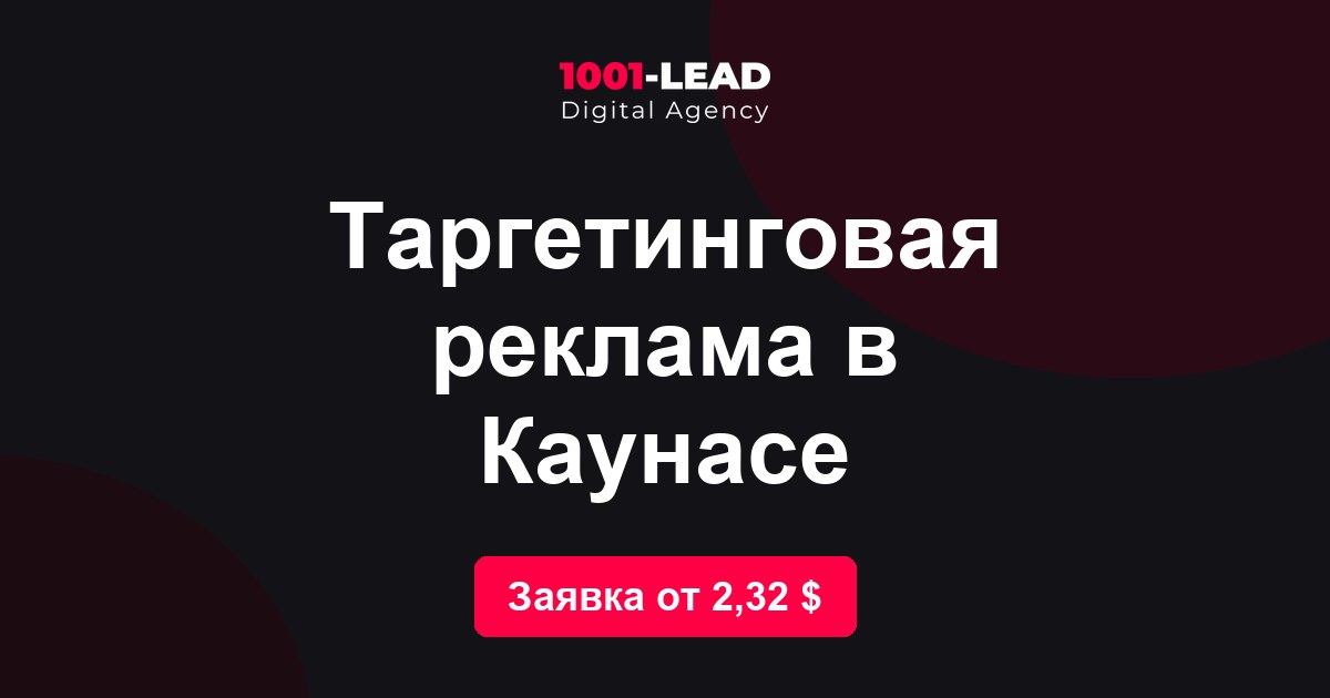 Таргетинговая реклама в Каунасе