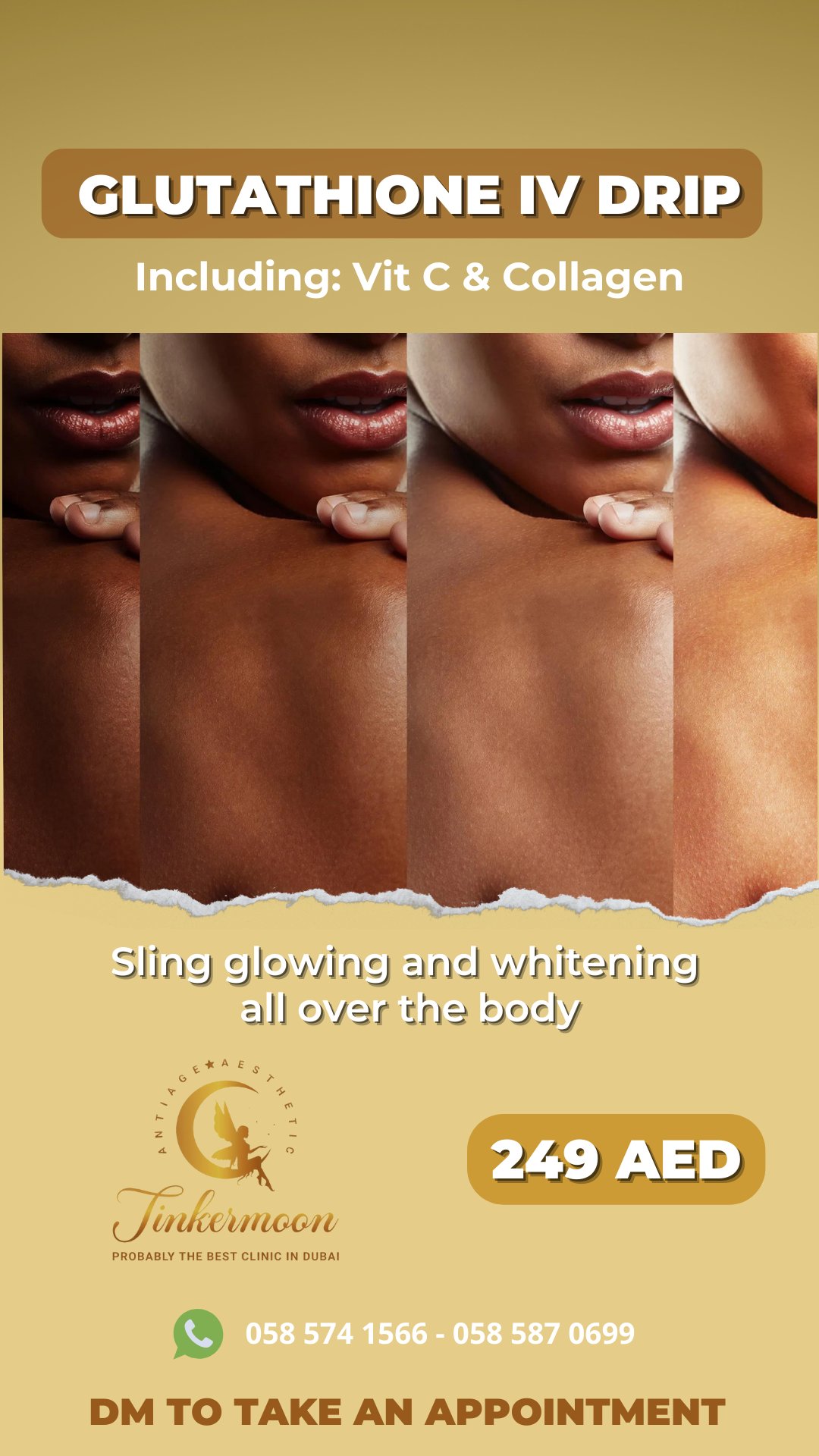 Glutathione IV Drip с витамином C и коллагеном — 249 AED